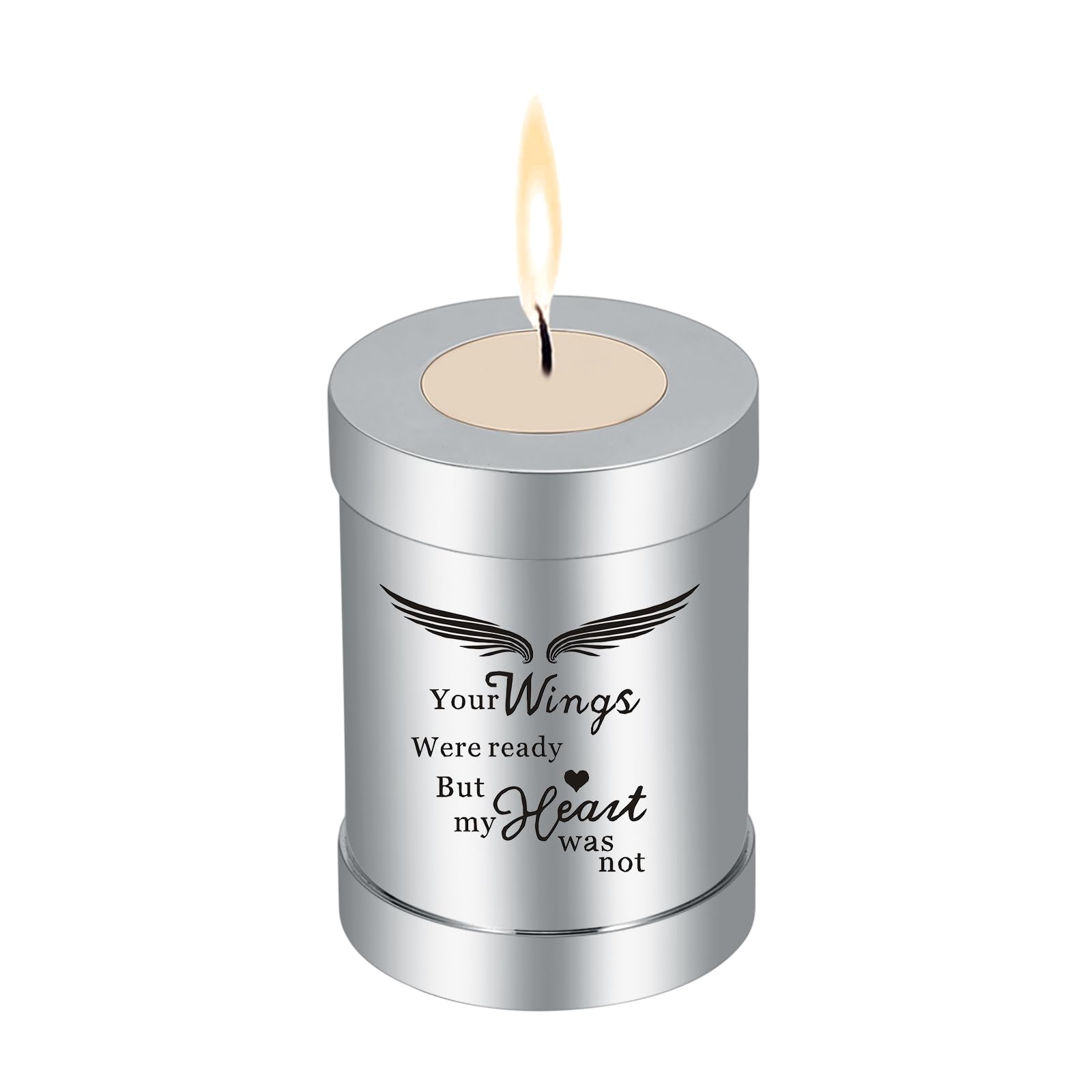 Small Urn for Human Ashes Cremation Ashes Storage Keepsake Candle Holder Funeral Memorial Ash Holder for Adult Male Dog Urn Cat Urn