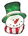 Impact Innovations Christmas Shimmer Lighted Window Decoration, Snowman Face