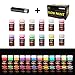 HXDZFX Glow in The Dark Paint UV Paint(Set of 12 Bottles 20g. Each) Safe Non-Toxic for Slime,Nails,Epoxy Resin,Acrylic Paint,Halloween,Fine Art and DIY Crafts