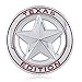 Dsycar 3D Metal Chrome TEXAS EDITION Star Emblem Diameter 3