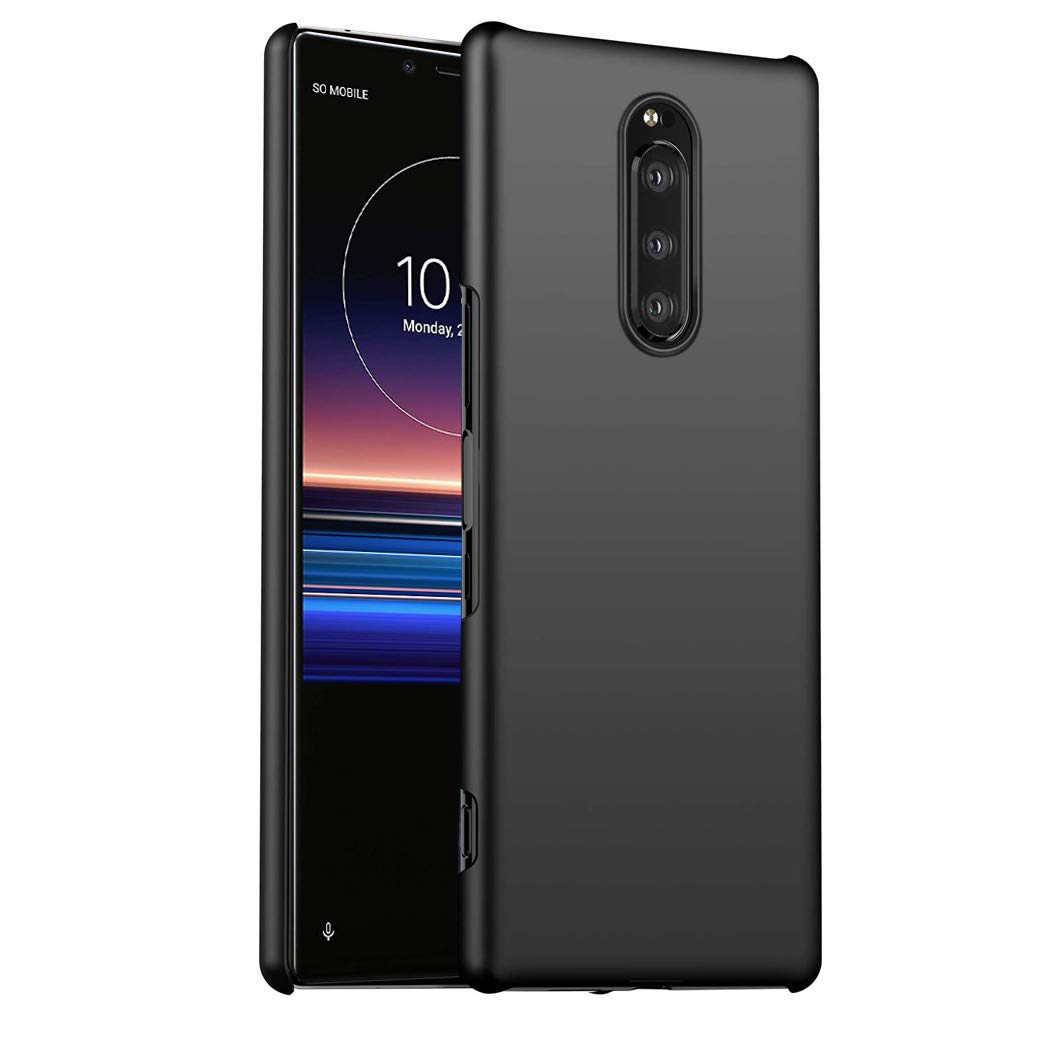 GAPlus Sony Xperia 1/ XZ4 Case - Xperia 1 6.5" Ultra Slim Thin Armour Hard Case - Matte Rubberized Cover For Sony Xperia 1 (Black) — image 1