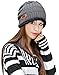 HINDAWI Womens Slouchy Beanie Winter Hat Knit Warm Snow Ski Skull Cap, Grey