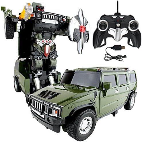 RC Car Green Robot Remote Control Transforming Autobot