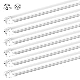 Otronics T8 LED Tube Light ,4ft 22W (48W equivalent) 2290Lumens, Daylight White 5000K,G13 Lighting Fixtures, Single-Ended Power Frosted Cover, UL-Listed & DLC-Qualified,pack of 4