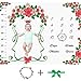Deralaon Baby Monthly Milestone Blanket, Double Warm Flannel Super Soft Growth Number Photo Photography Props 52x40in Background with Vibrant Flower for Unisex Newborn Boy and Girl (Flower)