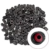 KURAMI Tire Valve Stem Caps 200 Pcs,Black Plastic