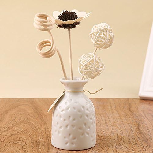 LUOTIANLANG Rattan sun flower essential oil aromatherapy set indoor sepaktakraw aromatherapy bottle ornaments,Jasmine,Suit 30ml