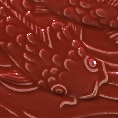 AMACO LG-57 Lead Free Liquid Gloss Glaze, Intense Red, Pint
