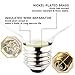 LED Globe Bulb For Ambient Light, KINGSO G95 DIY UL Listed Decorative Vintage Accent Light Bulb E27 Base 3W For Dinner Cafe Bar Attic Stairwell (Warm White)
