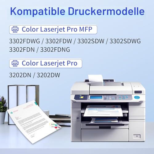 MYCARTRIDGE Replacement for HP 219X (with chip) for 219A 219X for HP Color LaserJet Pro MFP 3302FDWG toner for 3302SDWG 3302FDNG 3302FDW 3302SDW 3302FDN 3202DN 3202DW for W2190X W2190A (Pack of 4)