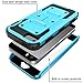 iPhone 5S Case, [Heave Duty] i-Blason Armorbox Slim Hybrid Dual Layer Case with Front Cover and Built-in Screen Protector/Impact Resistant Bumpers Cover with Holster for Apple iPhone 5/5S (blue)