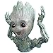 Newest 16cm Cute Hands up Baby Groot Flowerpot Pen Pot Planter Pot Guardians of The GalaxyTree Man Action Figures Birthday Toy Gifts