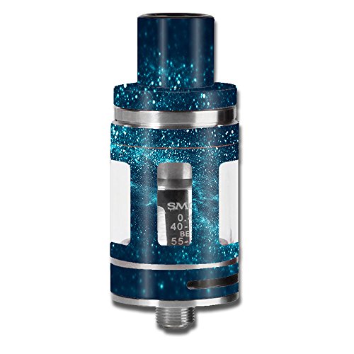 Skin Decal Vinyl Wrap for Smok Micro TFV8 Baby Beast Tank Vape Mod stickers skins cover/ blue nebula meteor shower