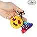 Dreampark Emoticon Keychain Mini Cute Plush Valentine's Day Gifts/Birthday Party Supplies Favors, Emoticon Key Chain Toy Kids Carnival Prizes, 2