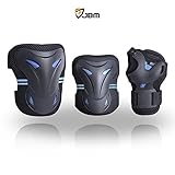 JBM Multi Sport Protective Gear Knee Pads and Elbow Pads with Wrist Guards for Cycling, Skateboard, Scooter, Bmx, Bike and Other Extreme Sports Activities