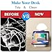 USB Charging Station for Multiple Devices- Fast Charging Dock Organizer with 3 USB Ports and 1 Qi Wireless Charging Pad for iPhone,Ipad, Samsung, Android Phone Tablet with Night Light