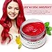MOFAJANG Unisex Hair Wax Dye Styling Cream Mud, Upgrated Natural Hairstyle Color Pomade, Washable Temporary,Party Cosplay Daily Use (Red)