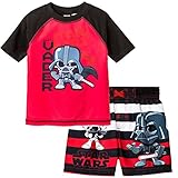 Star Wars Boys Swim Trunks and Rash Guard Set (Toddler)