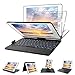 iPad Keyboard Case 9.7 for iPad 2018 (6th Gen) , iPad 2017 (5th Gen), iPad Pro 9.7, iPad Air 2 and 1, 360 Rotatable, Wireless, BT, Backlit 7 Color-iPad Case with Keyboard and Pencil Holder(9.7, Black)
