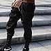 Men Low Crotch Harem Pants Elastic Waist Drawstring Joggers Stylish Baggy Hip Hop Dance Sweatpants Black Casual Multi-Pocket Techwear Trousers
