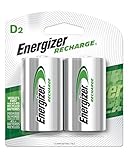 Energizer Rechargeable D Batteries, NiMH, 2500 mAh, 2 count - Packaging May Vary