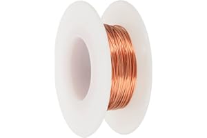 PATIKIL 99.9% Pure Copper Wire for Jewelry Making, 24 Gauge (0.5mm) Copper Craft Wire 49.2 Feet Beading Jewelry Making Suppli