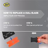 Zep Sticky Stuff Remover 250ml Bundle with Scraper Tool & 10 Blades view 6