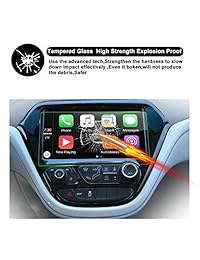 R RUIYA HD Protector de vidrio templado 2017 2018 2019 Chevrolet Bolt EV 10.2 Inch MyLink Pantalla táctil Anti Scratch Película de alta claridad transparente