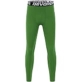 DEVOROPA Boys Leggings Youth Compression Pants Sports Tights Basketball Football Baseball Soccer Baselayer Slim/Regular/Husky