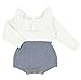 Christmas Baby Girls Rompers Knitted Fleece Long Sleeve Ruffle Jumpsuits Sweaters Winter Dress Casual Clothing