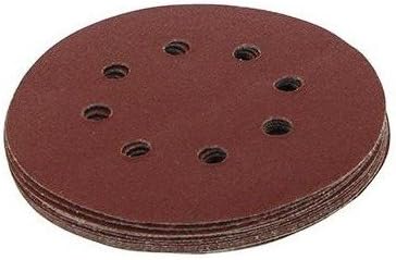 Silverline 479349 Hook and Loop Discs Punched 125 mm 10pce 125 mm 4 x 60, 2 x 80, 120, 240G - Image 3
