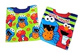 Sesame Street Elmo Cookie Monster Baby Bibs- 2 Piece Pack