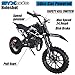 SYX MOTO Kids Mini Dirt Bike Gas Power 2-Stroke 50cc Motorcycle Holeshot Off Road Motorcycle Holeshot Pit Bike, Fully Automatic Transmission, Red