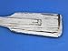 Hampton Nautical Wooden Rustic Whitewash Squared Oar with Hooks, 24