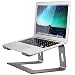 Soundance Aluminum Laptop Stand for Desk Compatible with Mac MacBook Pro Air Apple Notebook, Portable Holder Ergonomic Elevator Metal Riser for 10 to 15.6 inch PC Desktop Computer, LS1 Gray