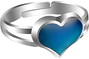 FOECBIR Mood Ring Color Rings Adjustable Size The Decorations