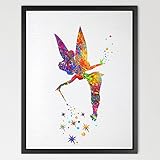 Dignovel Studios 8X10 Tinker Bell Inspired Watercolor Art Print N030