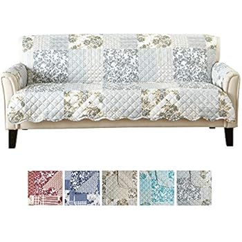 Amazon Com Patchwork Scalloped Printed Furniture Protector Stain