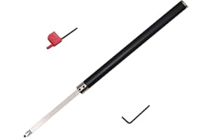 ASIEG TOOL Carbide Tipped Lathe Chisel Wood Turning Tool Set Radius Detailer Tools Bar Blades Gouge Skew Spear 35°R with Ci4 Diamond Radius Carbide Insert Cutter for Wood Hobbyist or DIY or Carpenter