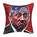 cygnus The Office Prison Mike Flip Sequin Throw Pillow Cover,Magic Reversible Change Color Decorative Pillowcase 16x16 inches (Red Sequin)