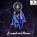 Rooh Dream Catcher ~ Blue Brass ~Handmade Hangings for Positivity (Used as Home Decor Accents, Wall Hangings, Garden, Car, Outdoor, Bedroom, Key Chain, Meditation Room, Yoga Temple, Windchime) (Blue)
