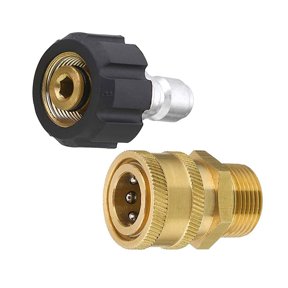 Pressure Washer Couplers,M22-14 Pressure Washer Adapter Set,1/4 Quick Connect Swivel Accessories Adaptors,Washers Adapter Kit Universal Quick Connect Set