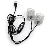 MeitrciL 5V USB 3-Speed Regulation Vibration Massage Motor One to Two 3000-4500RPM Vibrator Movement Massage Pillow Massage Cushion Vibrator Accessories with 1.1M Power Cable