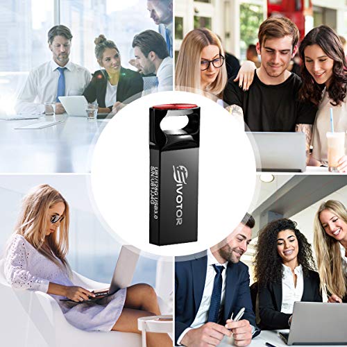 USB Flash Drive 128GB, EIVOTOR Memory Stick USB3.0 Flash Drive Mini Memory Stick Waterproof USB Stick Pendrive Data Traveler Gift for School Office Car PC Kids