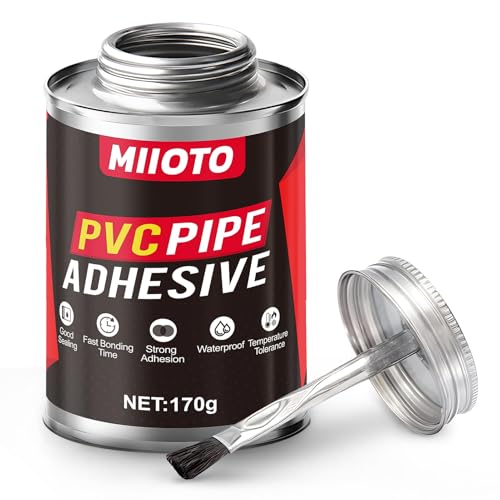 Miioto PVC Glue, Inflatable Mattress Patch, Pool Glue, Suitable for Inflatable Boats, Truck Tarpaulins, Pond Liner Glue, 170 g | Adecuado para Botes Inflables, Lonas para Camiones, pegament para Revestimiento de Estanques, 170g