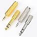 EBOOT 4 Pieces Headphone Adapter 6.35 mm (1/4 Inch) Male to 3.5 mm Female and Audio Stereo Plug 3.5 mm Male to 6.35 mm (1/4 Inch) Female Stereo Jack Adapter for Player, Headphone,Guitar Amplifier