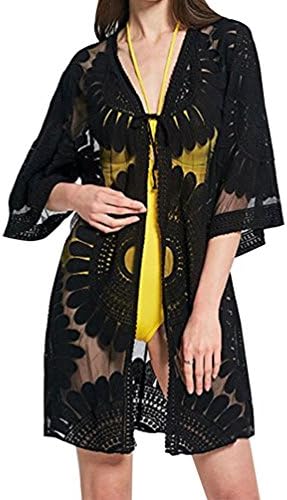 Fitibest Women Beach Cover Up Sexy Lace Cardigan Beachwear Summer Bikini Swimwear