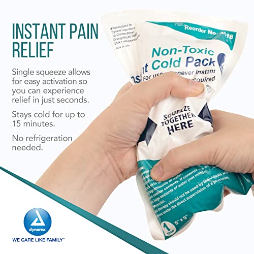 Dynarex Instant Cold Packs with Urea Disposable Ice Packs for