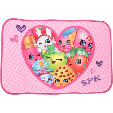 Shopkins Bath and Body Gift Set - 1 Form Rug, 1 Bath Towel, 1 Pack of Bath Fizzies