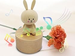 LILYXIN Cute Little Rabbit Mini Music Box, Bunny